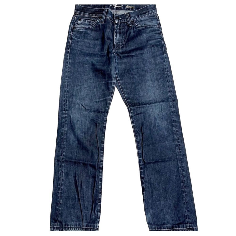 7FAM 7 for All Mankind Slimmy Ankle Dark Wash Jeans 101